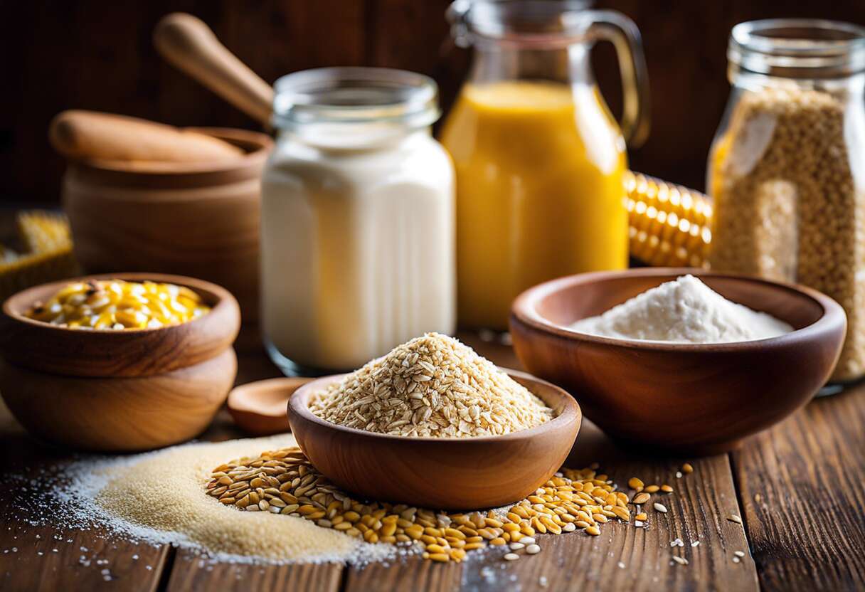 Les incontournables en cuisine sans gluten : zoom sur les farines de maïs, riz et amande