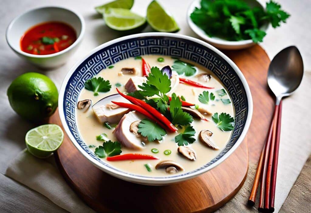 Soupe tom kha gai Thaïlandaise : escapade gustative assurée
