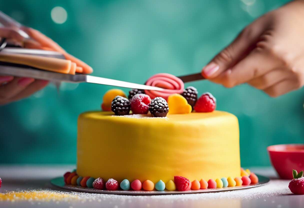 Techniques simples pour recouvrir un gâteau avec de la pâte à sucre