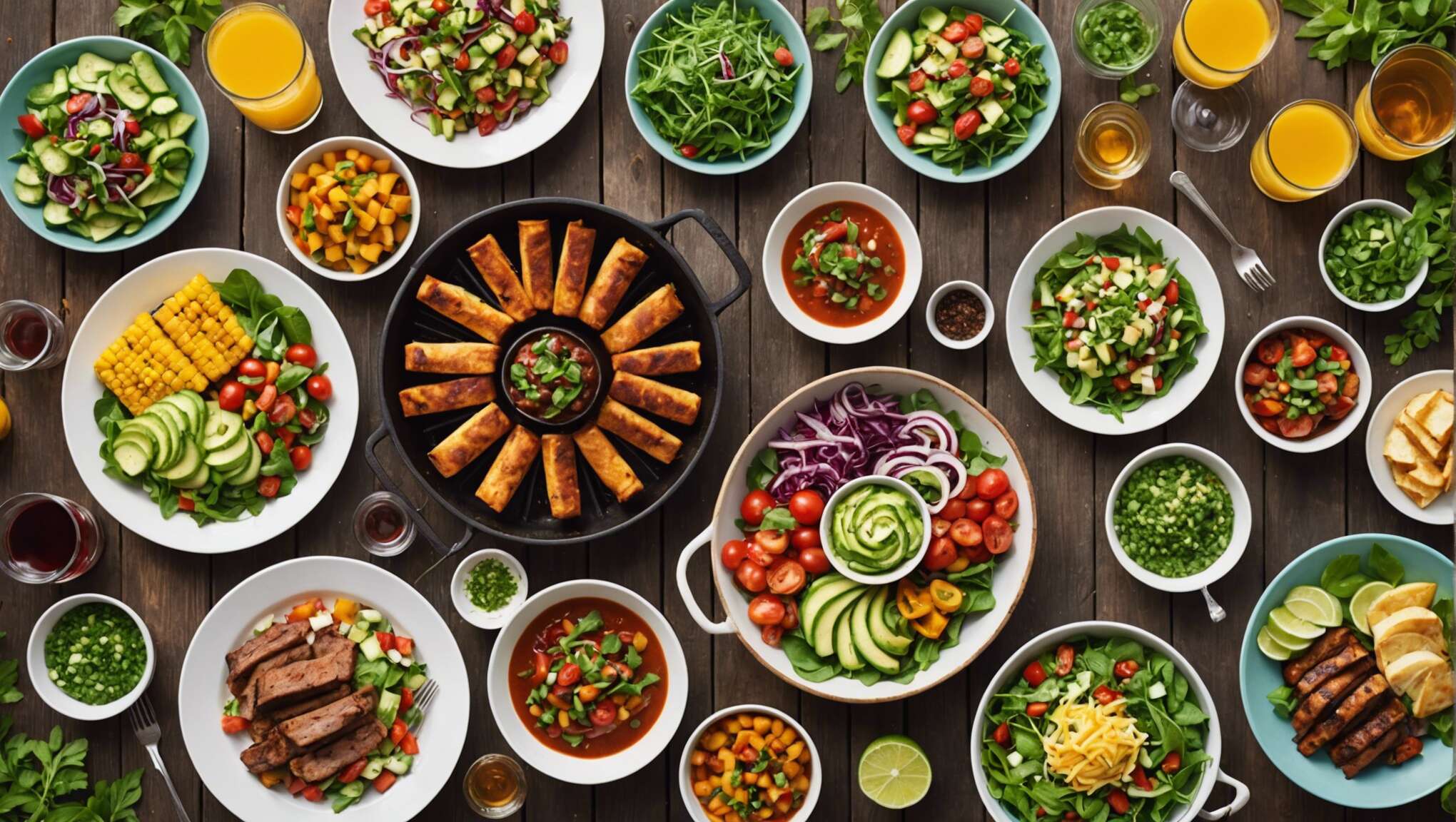 Accompagnements frais et salades : l'équilibre parfait pour votre festin sans viande