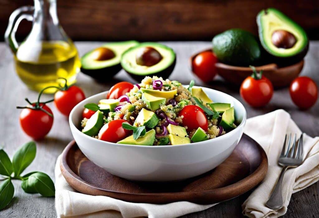 Préparation rapide : salade quinoa et avocat en 15 minutes