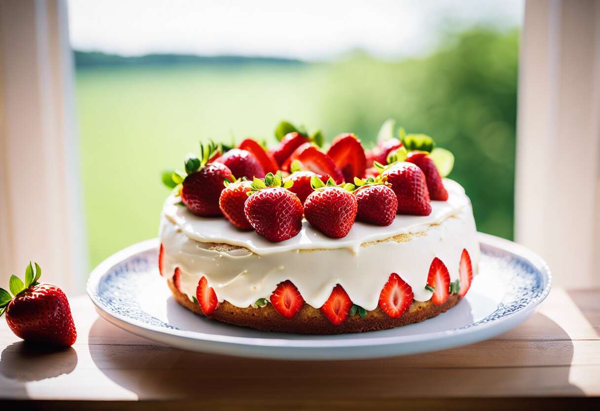 Recette facile de bowl cake aux fraises : délices matinaux
